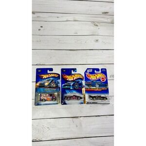 Hot Wheels NOC Lot Combat Ambulance Franken Berry Camaro Double Vision Card Wear